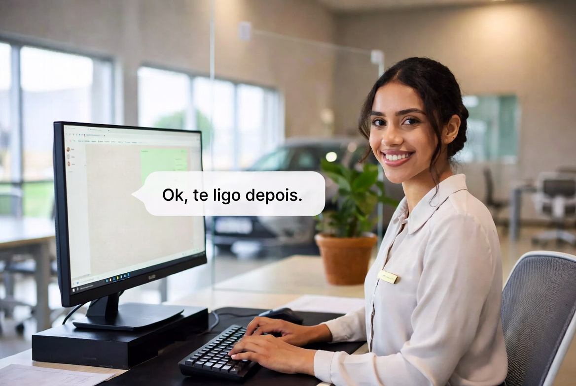 Vendedora usando BlockSales